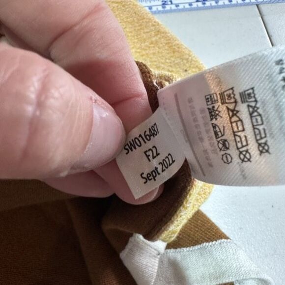 NWT Smartwool Women's Knit Wool Blend LS Tan Brown White Pullover Sweater Medium - Picture 7 of 9